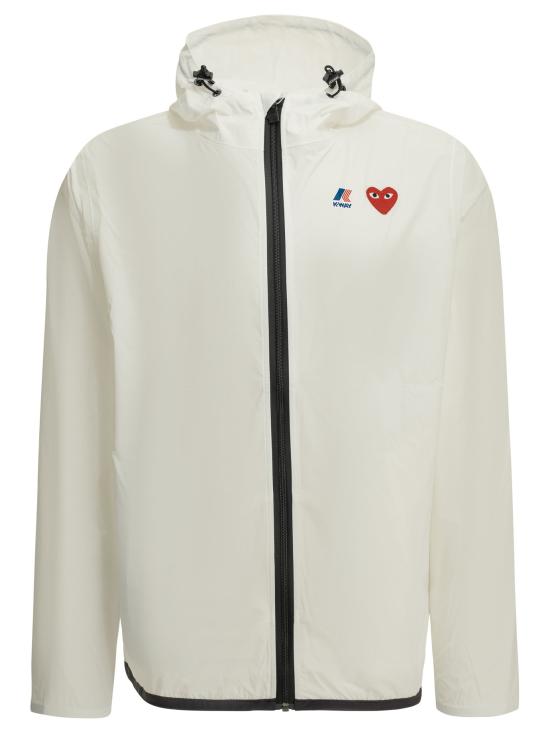 26FW 꼼데가르송 X 까웨 윈드 레인 자켓 AZ J501 0513 WHITE