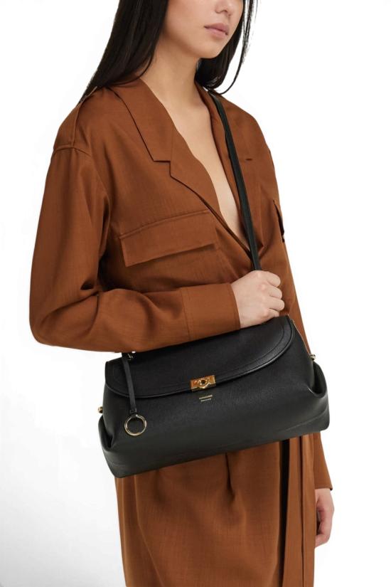 26FW 살바토레 페라가모 토트백 21A869 796247 BLACK DARK BROWN DOM - SALVATORE FERRAGAMO