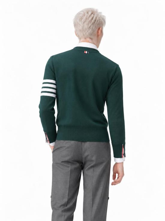 26FW 톰브라운 4바 서스테이너블 파인 메리노 울 클래식 가디건 MKC002AY1014 310 DK GREEN - THOM BROWNE