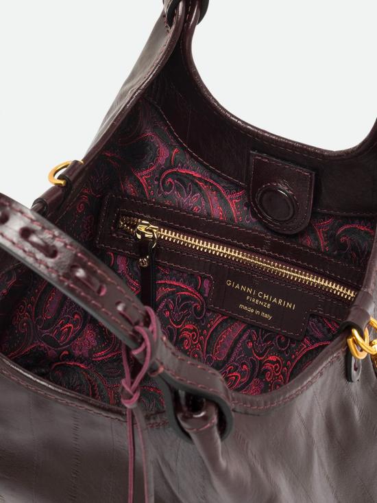 26FW 지아니 끼아리니 토트백 BS12679EELPSLY ANTIQUE RUBY Burgundy - GIANNI CHIARINI