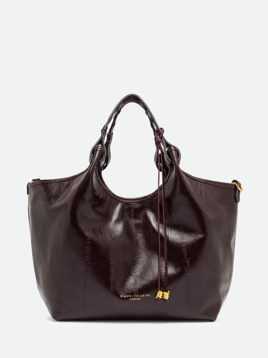 26FW 지아니 끼아리니 토트백 BS12679EELPSLY ANTIQUE RUBY Burgundy