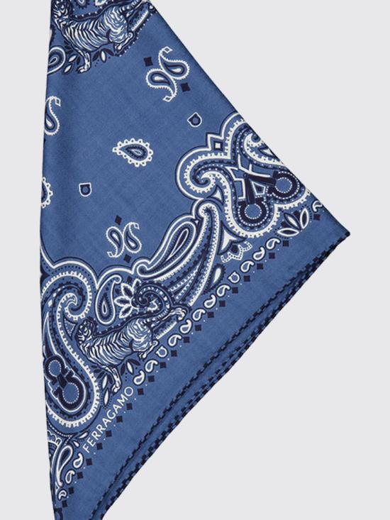 26FW 살바토레 페라가모 머플러/스카프 520191 795545 Blue - SALVATORE FERRAGAMO
