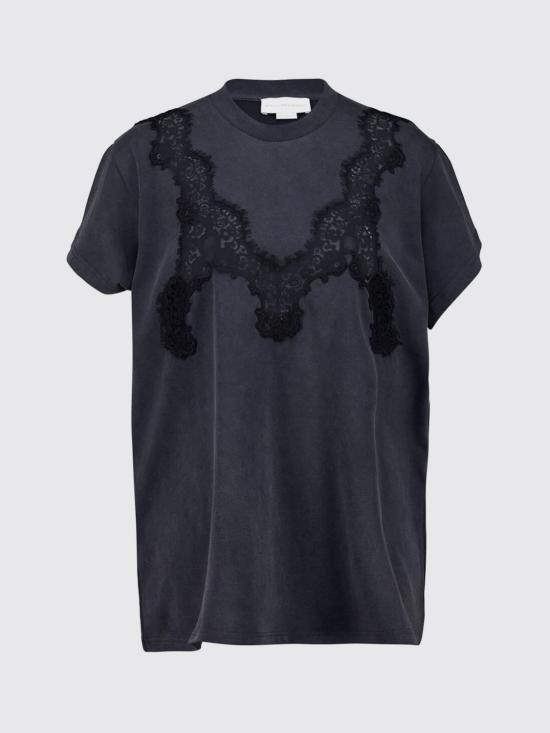 26FW 스텔라 맥카트니 반팔 티셔츠 6J04733SQA73 1082 Black - STELLA MCCARTNEY