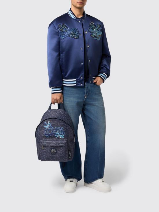 26FW 필립 플레인 백팩 FAFAMBA1526PLE010N 14 Blue - PHILIPP PLEIN