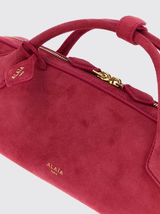 26FW 알라이아 르 테켈 스웨이드 고트스킨 클러치 AA1S06026CA328 424 Red - ALAIA