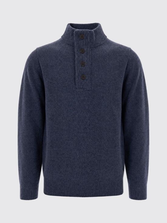 26FW 바버 스웨터 MKN0585 IN72 Indigo - BARBOUR