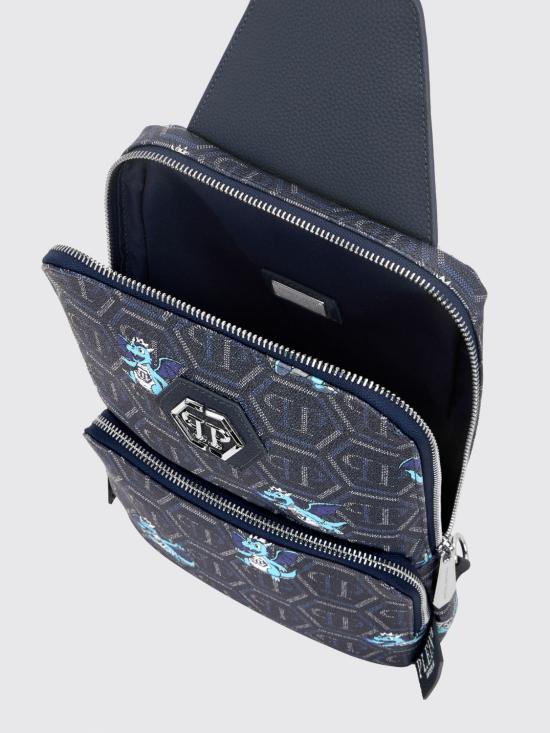 26FW 필립 플레인 백팩 FAFAMBA1524PLE010N 14 Blue - PHILIPP PLEIN