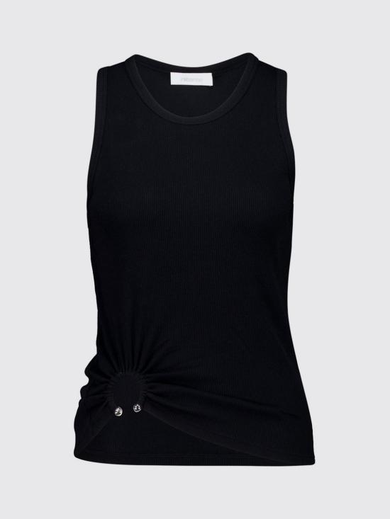 26FW 파코라반 반팔 티셔츠 24FJTE165CO0530 P001 Black - PACO RABANNE