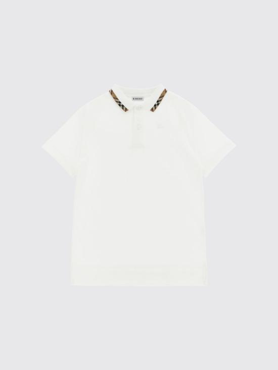26FW [키즈] 버버리 폴로 셔츠 8126318 White
