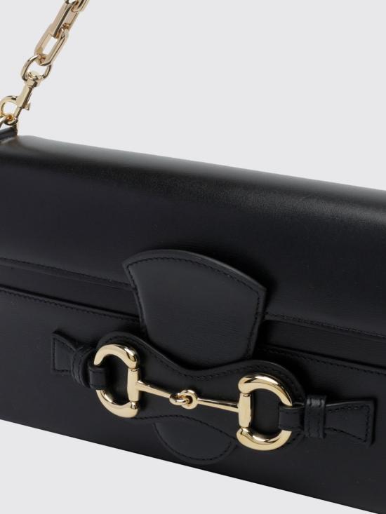 26FW 구찌 홀스빗 리스트레토 미디엄 숄더백 A006KQAAG8B 1000 Black - GUCCI