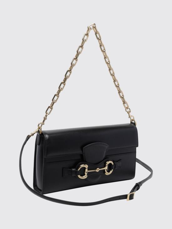 26FW 구찌 홀스빗 리스트레토 미디엄 숄더백 A006KQAAG8B 1000 Black - GUCCI
