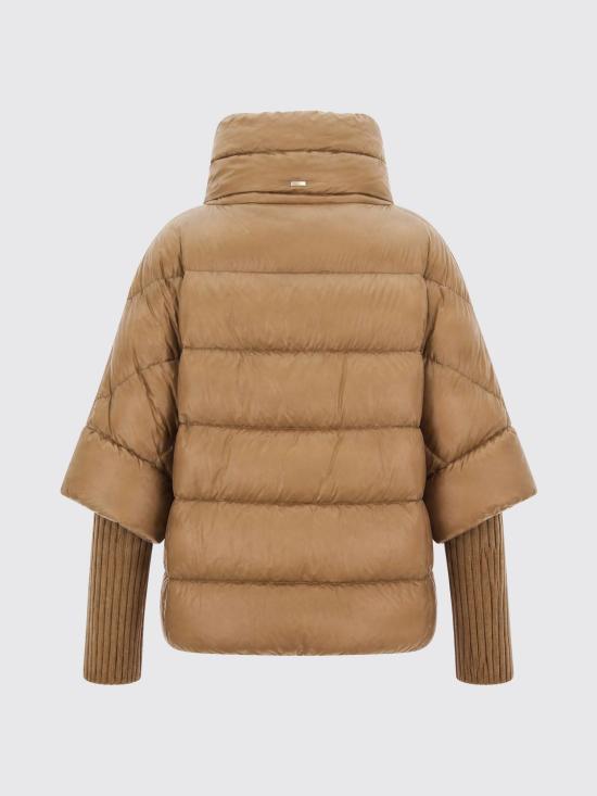 26FW 에르노 하이넥 퀼팅 케이프 다운 재킷 PI002256D12017Z 2157 Camel - HERNO