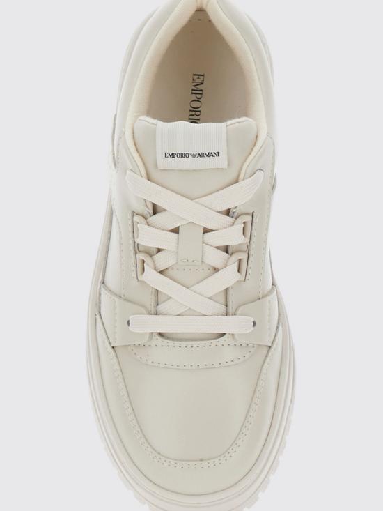 26FW [키즈] 엠포리오 아르마니 스니커즈 EB000805AF28227 U1009 Beige - EMPORIO ARMANI