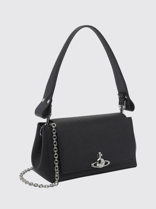 26FW 비비안웨스트우드 오르브 엠보싱 카프스킨 토트백 4602000WWS0021 N401 Black - VIVIENNE WESTWOOD