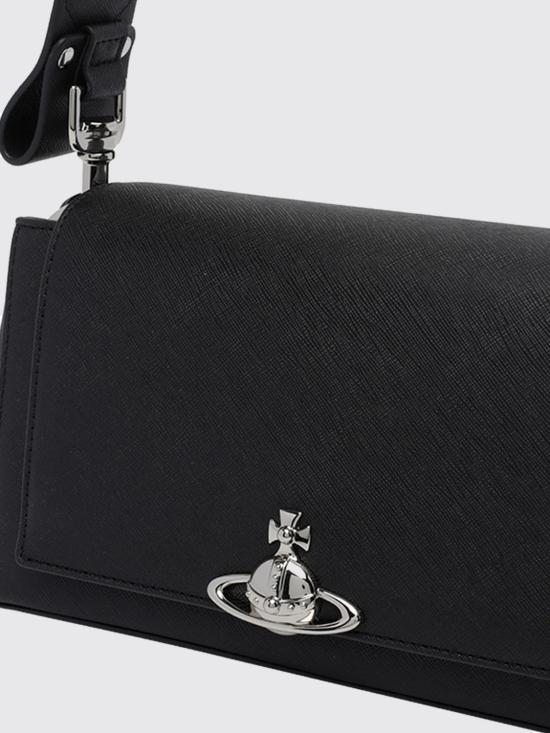 26FW 비비안웨스트우드 오르브 엠보싱 카프스킨 토트백 4602000WWS0021 N401 Black - VIVIENNE WESTWOOD