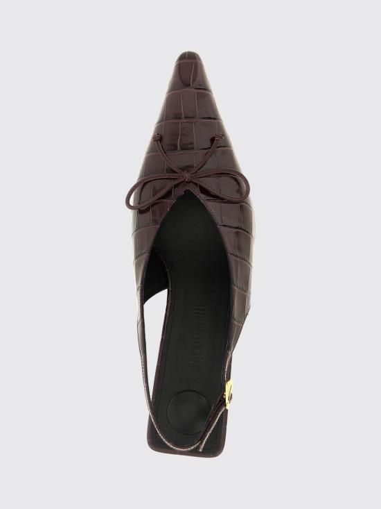 26FW 자크뮈스 힐/펌프스 FOW00138BC07A21 495 Burgundy - JACQUEMUS