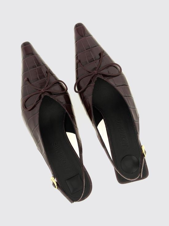 26FW 자크뮈스 힐/펌프스 FOW00138BC07A21 495 Burgundy - JACQUEMUS