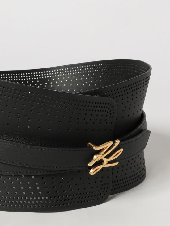 26FW 칼라거펠트 레귤러 벨트 B3W33015 999 Black - KARL LAGERFELD