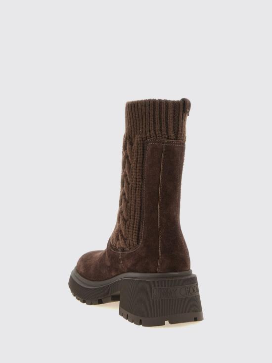 26FW 지미추 부츠 TAMIAFLATBWZ CHOCOLATECHOCOLATE Brown - JIMMY CHOO