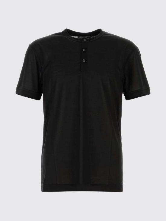 26FW 돌체앤가바나 반팔 티셔츠 G8QK3TG7P0F N0000 Black - DOLCE & GABBANA