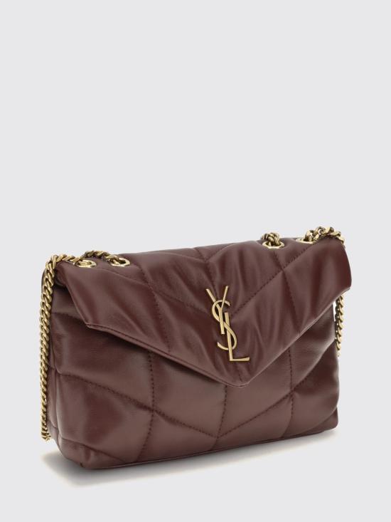 26FW 생로랑 토이 푸퍼 램스킨 숄더백 7593371EL07 6197 Wine - SAINT LAURENT