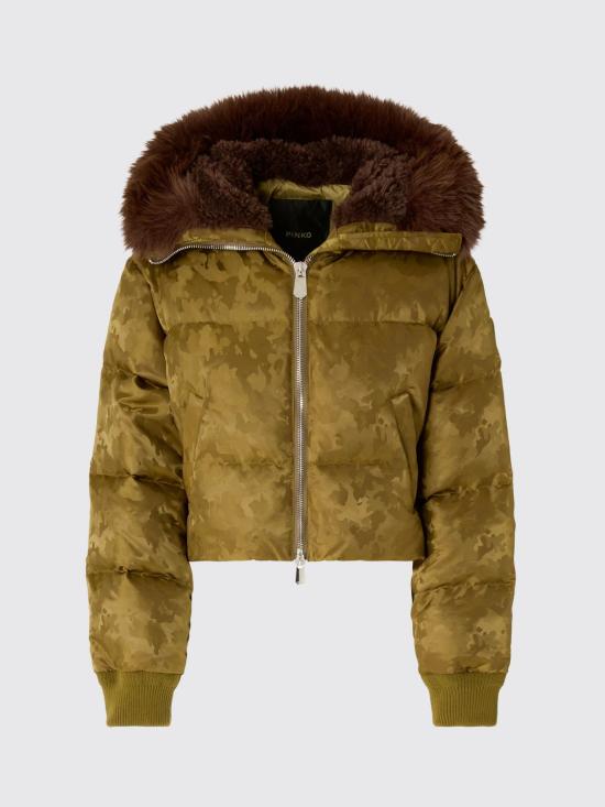 26FW 핑코 자켓 107725A2OI L67 Brown - PINKO