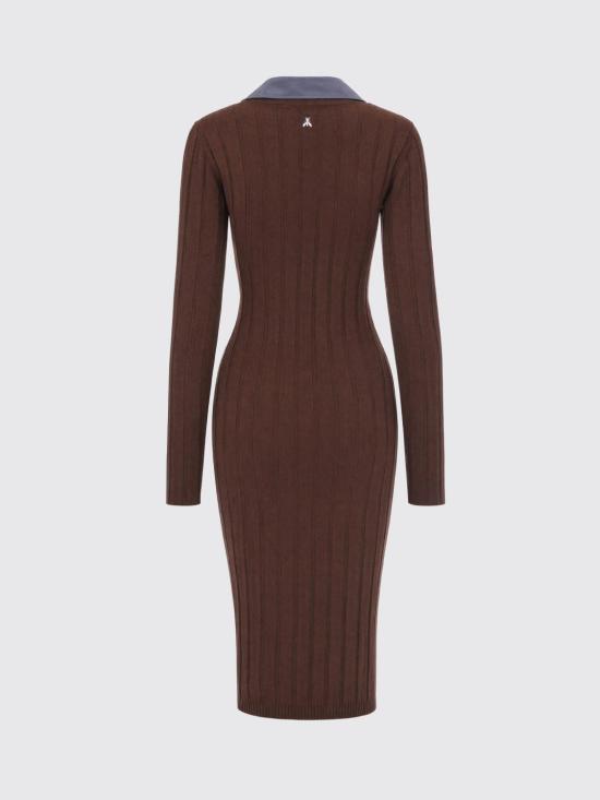 26FW 파트리지아페페 롱 원피스 8A0372KK021 J521 Brown - PATRIZIA PEPE