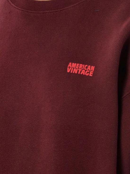 26FW 아메리칸 빈티지 스웨터 KIZU03AH26BAPAVIN CERISIER Burgundy - AMERICAN VINTAGE