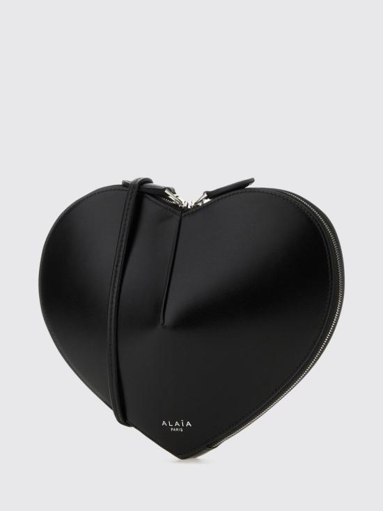 26FW 알라이아 럭스 카프스킨 쾨르백 AA1P003C0Y75 999 Black - ALAIA