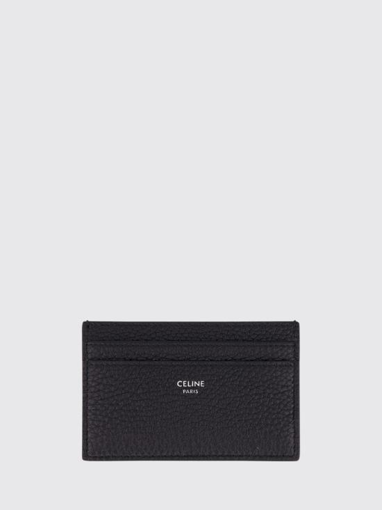26FW 셀린느 그레인드 카프스킨 카드 홀더 10N763GTH 38SI Black