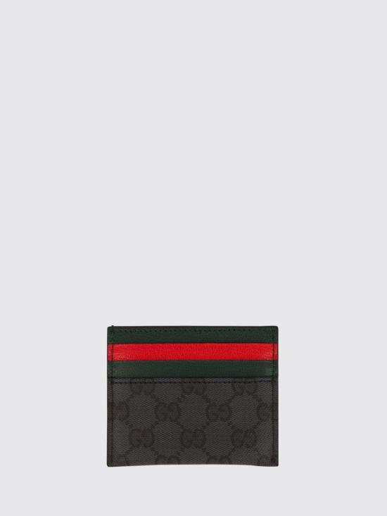 26FW 구찌 GG 캔버스 웹 카드 슬롯 카드 케이스 A0071BFAGI8 1081 Black