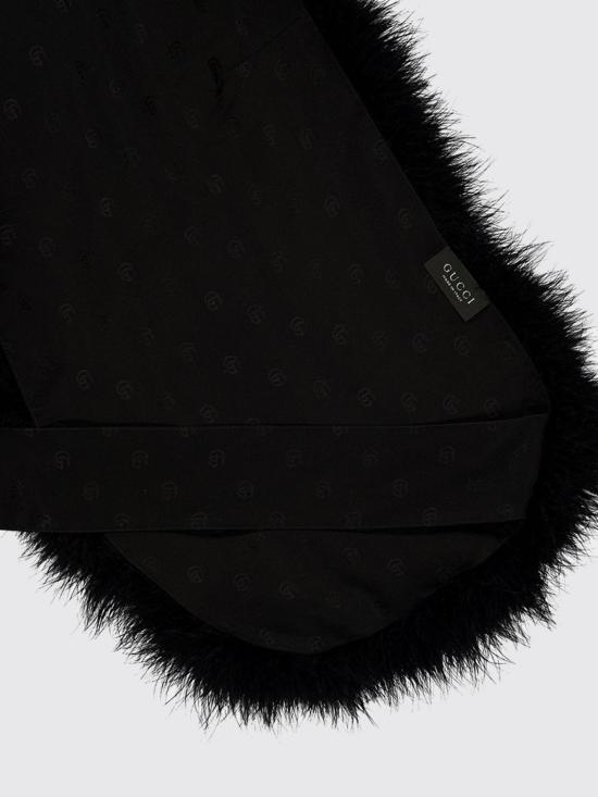 26FW 구찌 헤어 액세서리 A005A23GARF 1060 Black - GUCCI
