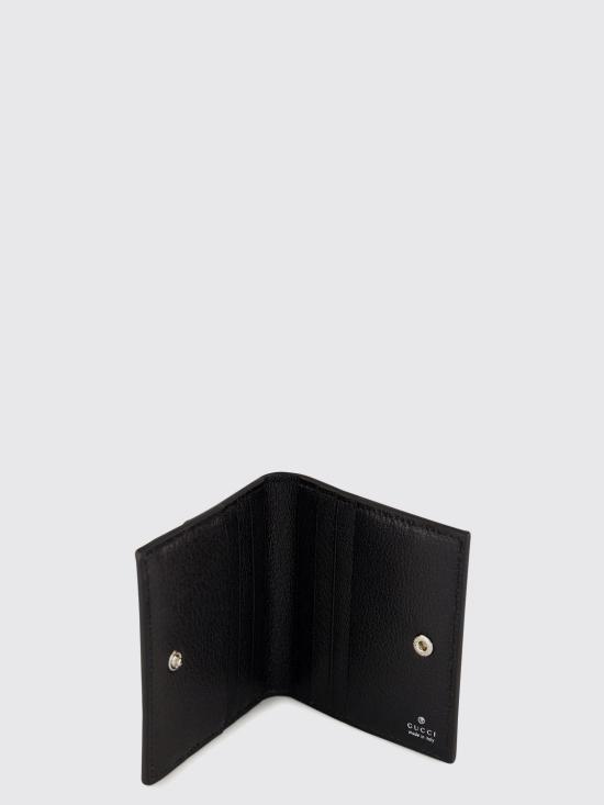 26FW 구찌 GG 마몽 가죽 반지갑 A00719FAGI8 1081 Black - GUCCI