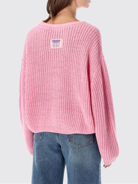 26FW 아메리칸 빈티지 스웨터 CYR18A BONBON MEL Pink - AMERICAN VINTAGE