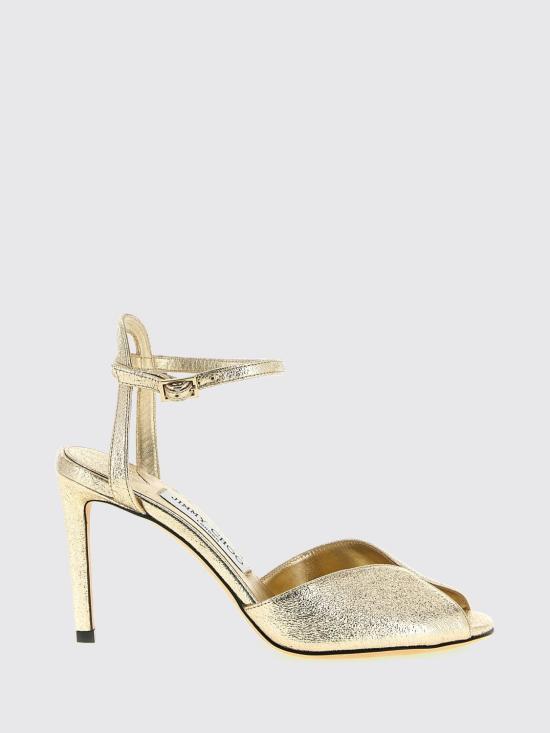 26FW 지미추 힐/펌프스 SACORA85DXB PLATINUM Gold