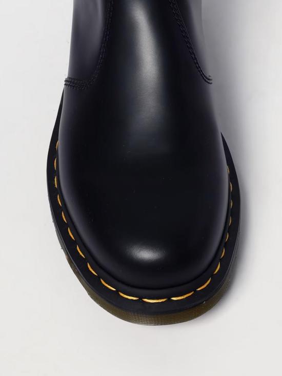 26FW 닥터마틴 2976 옐로우 스티치 스무스 레더 첼시 부츠 22227001 Black - DR.MARTENS