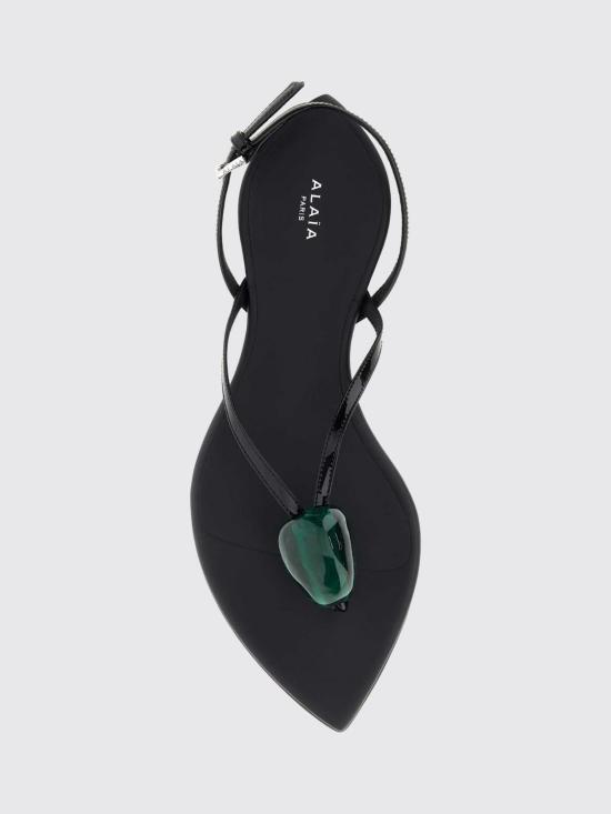 26FW 알라이아 힐/펌프스 AA3S1010I037 999 Black - ALAIA
