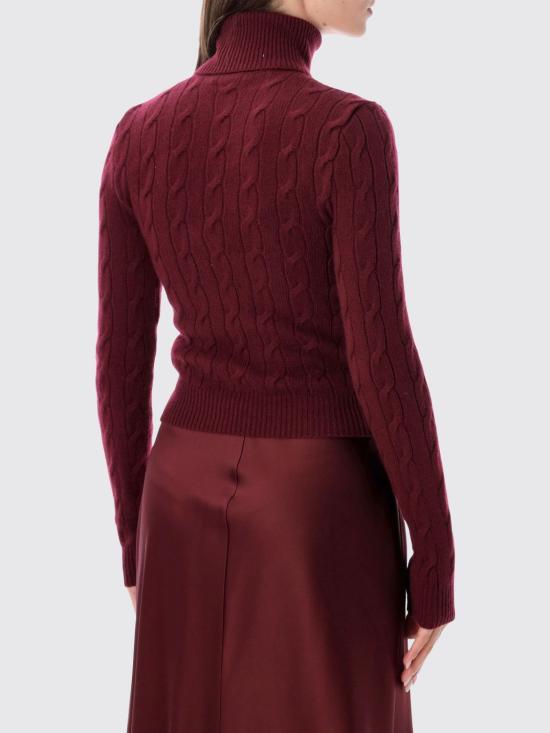 26FW 랄프 로렌 스웨터 290P23408 003 Burgundy - RALPH LAUREN