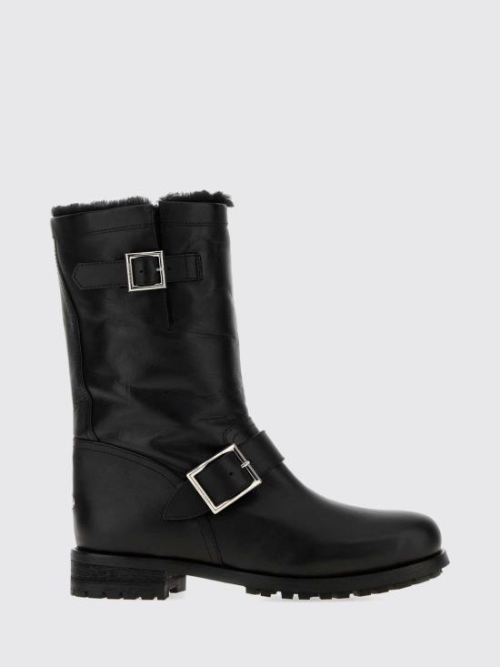 26FW 지미추 부츠 BIKERMIDGQM BLACK