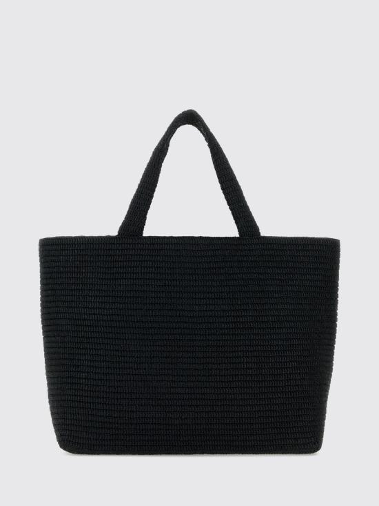 26FW 생로랑 라피아 토트백 756269GAAEI 1000 Black - SAINT LAURENT