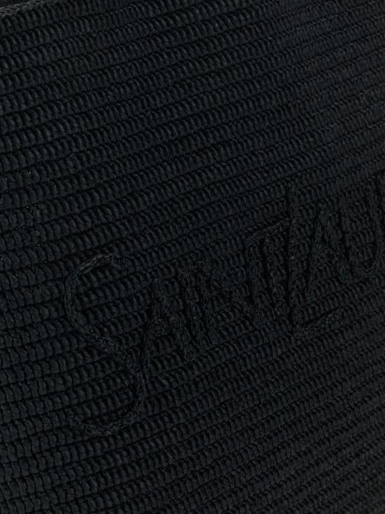 26FW 생로랑 라피아 토트백 756269GAAEI 1000 Black - SAINT LAURENT