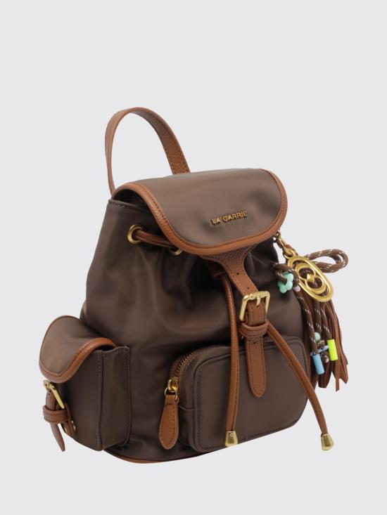 26FW 라캐리 백팩 162MZB190 NYE Brown - LA CARRIE