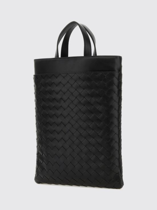 26FW 보테가베네타 인트레치아토 랩탑 핸들 케이스 765767V2HL1 8803 Black - BOTTEGA VENETA