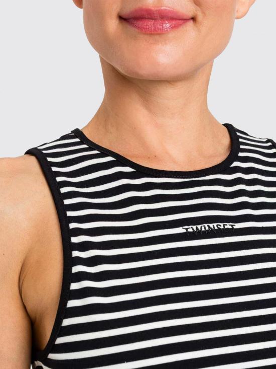 26SS 트윈셋 탑 261LM2GAA 13582 Striped - TWINSET