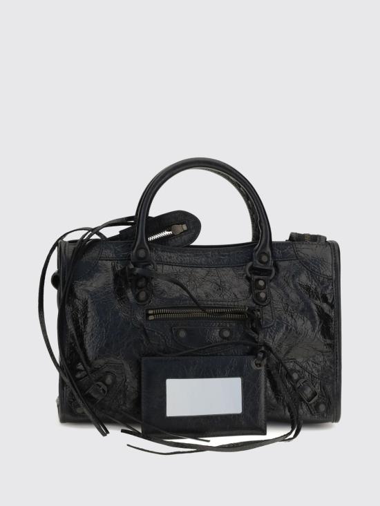 26FW 발렌시아가 르 시티 백 스몰 8657622ACFH 1000 Black