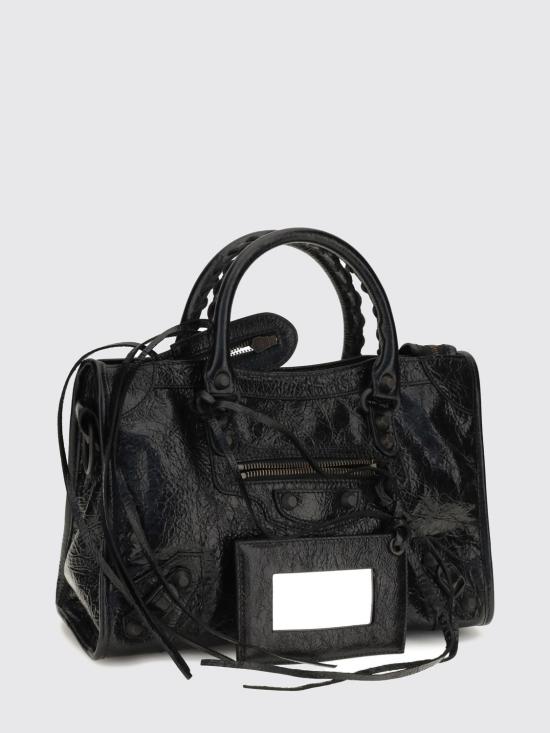 26FW 발렌시아가 르 시티 백 스몰 8657622ACFH 1000 Black - BALENCIAGA