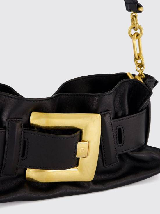 26FW 발망 숄더백 HN1AE994LSAX 0PA Black - BALMAIN