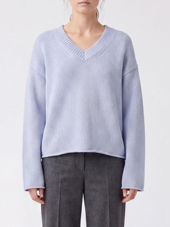 26FW 루루 드 세종 스웨터 DERRYLDS LIGHTBLUE Gnawed Blue