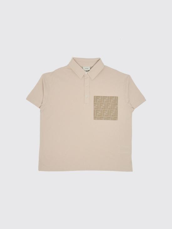 26FW [키즈] 펜디 폴로 셔츠 JMI5027AJ F1P2N Beige