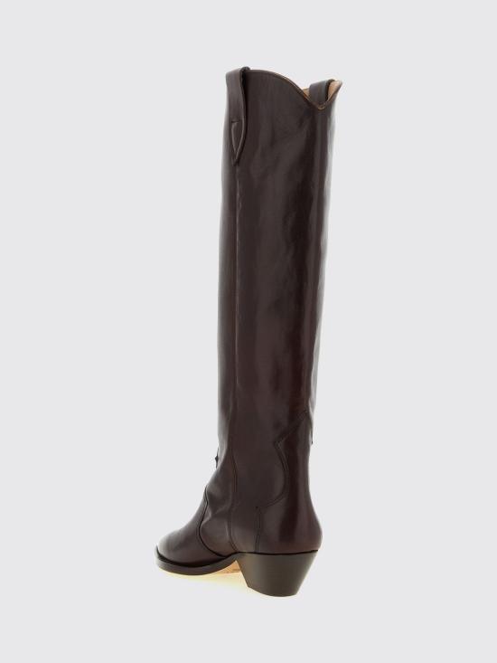 26FW 이자벨마랑 DENVEE 덴비 레더 웨스턴 부츠 BT0001FAD3A33S 50MY Brown - ISABEL MARANT